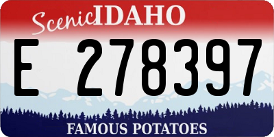 ID license plate E278397