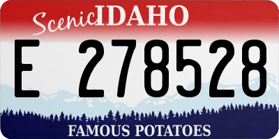 ID license plate E278528