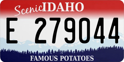ID license plate E279044