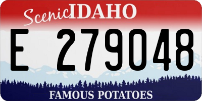 ID license plate E279048