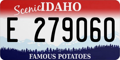 ID license plate E279060