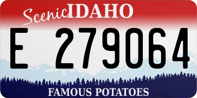 ID license plate E279064