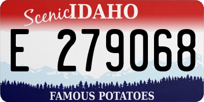 ID license plate E279068