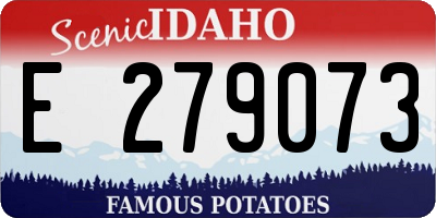 ID license plate E279073