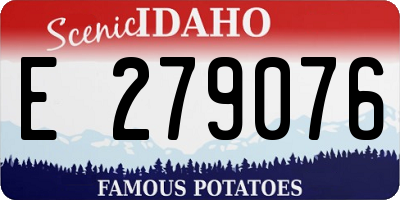 ID license plate E279076
