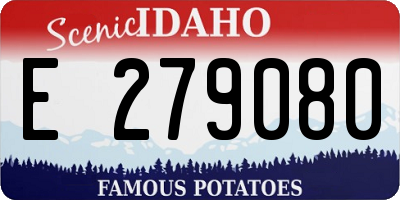 ID license plate E279080