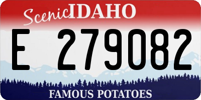 ID license plate E279082