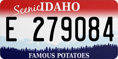 ID license plate E279084