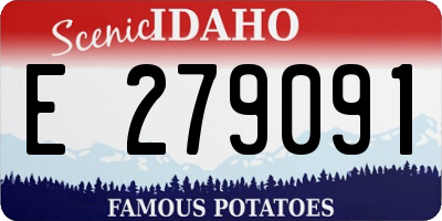 ID license plate E279091