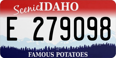 ID license plate E279098