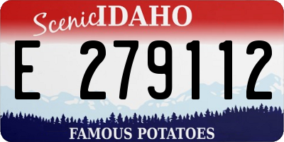 ID license plate E279112