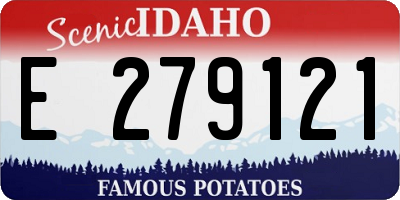 ID license plate E279121