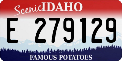 ID license plate E279129