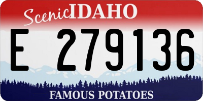 ID license plate E279136