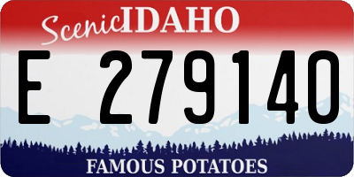 ID license plate E279140