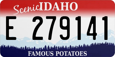 ID license plate E279141