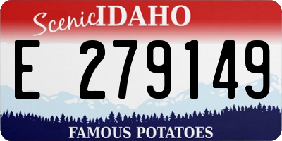 ID license plate E279149