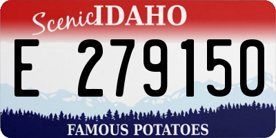 ID license plate E279150