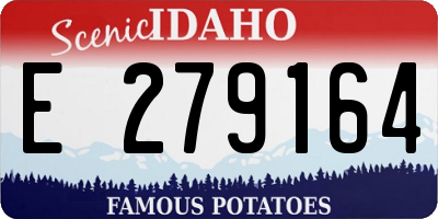 ID license plate E279164