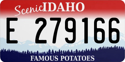 ID license plate E279166