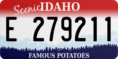 ID license plate E279211
