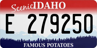 ID license plate E279250