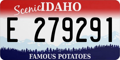 ID license plate E279291