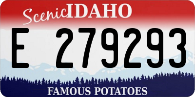 ID license plate E279293
