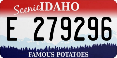 ID license plate E279296