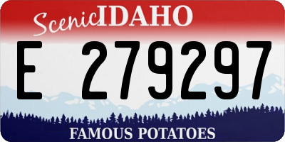ID license plate E279297