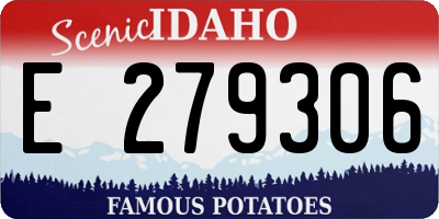 ID license plate E279306