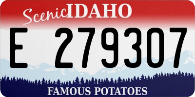 ID license plate E279307