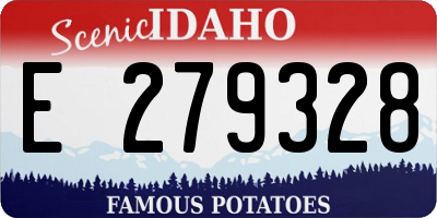 ID license plate E279328