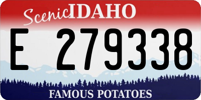 ID license plate E279338