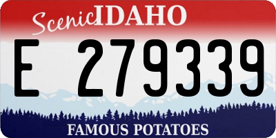 ID license plate E279339