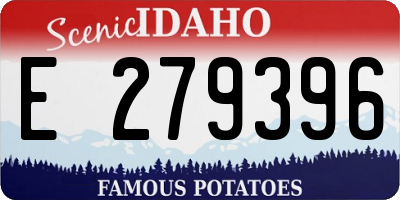 ID license plate E279396