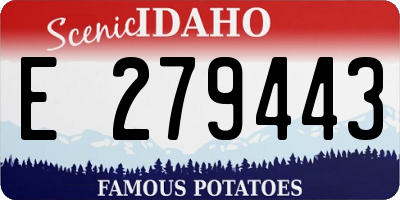 ID license plate E279443