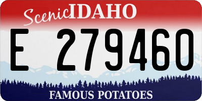 ID license plate E279460