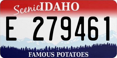 ID license plate E279461