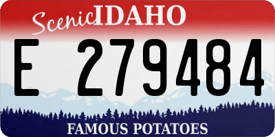 ID license plate E279484