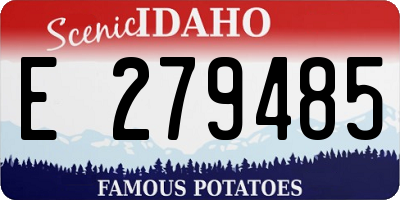 ID license plate E279485