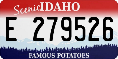 ID license plate E279526