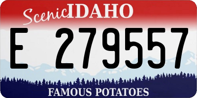 ID license plate E279557