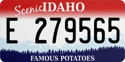 ID license plate E279565