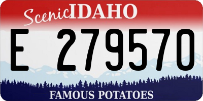 ID license plate E279570