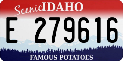 ID license plate E279616