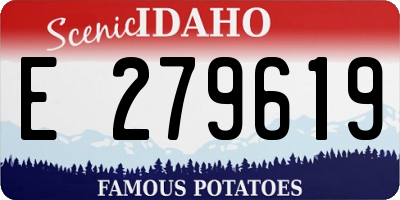 ID license plate E279619