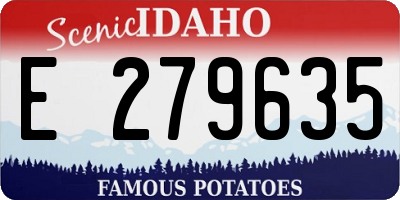 ID license plate E279635