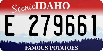 ID license plate E279661