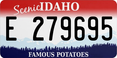 ID license plate E279695